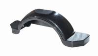 Fulton - Fulton HDPE Plastic Trailer Fender - Style D - Black - 008582 - Image 1