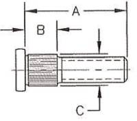 Martin Wheel - Martin Wheel Trailer Wheel Bolt - 1/2in.-20 Thread - Press In - WBP-5 - Image 2