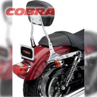 Cobra - Cobra Short Round Sissy Bar - Chrome - 602-1301 - Image 1