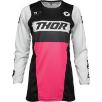 Thor - Thor Pulse Racer Womens Jersey - 2911-0201 - Black/Pink - X-Large - Image 1