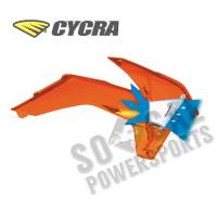 Cycra - Cycra Powerflow Intake Radiator Shrouds with Air Box Cover - Orange - 1897-22 - Image 2