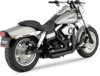 Vance & Hines - Vance & Hines Shortshots Staggered Exhaust System - Black - 47217 - Image 1