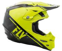 Fly Racing - Fly Racing F2 Carbon Rewire Helmet - 73-4160-4-L - Hi-Vis/Black - Large - Image 2