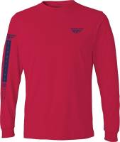 Fly Racing - Fly Racing Tribe Long Sleeve Tee Shirt - 352-4166X - Red/Blue - X-Large - Image 1