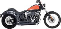 Vance & Hines - Vance & Hines Shortshots Staggered Exhaust System - Black - 47225 - Image 1