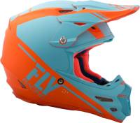 Fly Racing - Fly Racing F2 Carbon Rewire Helmet - 73-4168-5-X - Matte Light Blue/Orange - X-Large - Image 2