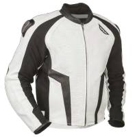 Fly Racing - Fly Racing Apex Leather Jacket - FLY SLJ WH sz38  XS - White/Black - X-Small - Image 1