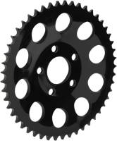 Drag Specialties - Drag Specialties 530 Chain Conversion Rear Sprocket - .46in. Dished - 49T - Gloss Black - 1210-1838 - Image 1