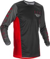 Fly Racing - Fly Racing Kinetic K121 Youth Jersey - 374-422YS - Red/Gray/Black - Small - Image 1