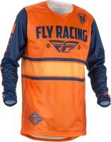 Fly Racing - Fly Racing Kinetic Era Youth Jersey  - 371-428YL - Orange/Navy - Large - Image 1