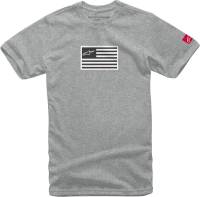 Alpinestars - Alpinestars Flagged T-Shirt - 1213-72038-1026-XXL - Gray Heather - 2XL - Image 1