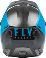 Fly Racing - Fly Racing Kinetic Straight Edge Youth Helmet - 73-8633YM - Black/Blue/Gray - Medium - Image 2