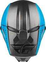 Fly Racing - Fly Racing Kinetic Straight Edge Youth Helmet - 73-8633YM - Black/Blue/Gray - Medium - Image 3