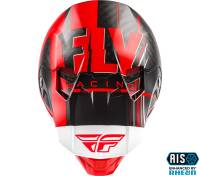 Fly Racing - Fly Racing Formula Vector Helmet - 73-4413L - Red/White/Black - Large - Image 3