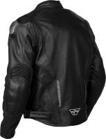 Fly Racing - Fly Racing Apex Leather Jacket - FLY SLJ BK sz44  LG - Black - Large - Image 2