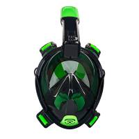 Aqua Leisure - Aqua Leisure Frontier Full-Face Snorkeling Mask - Adult Sizing - Eye to Chin &gt; 4.5" - Green/Black - Image 1