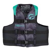 Full Throttle - Full Throttle Adult Nylon Life Jacket - 2XL/4XL - Aqua/Black - Image 1