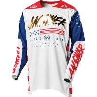 Answer - Answer Elite Redzone Jersey - 0409-0964-5751 - White/Navy/Scarlet - X-Small - Image 1