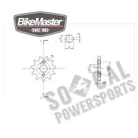 BikeMaster - BikeMaster Front Sprocket - 11T - 965438 - Image 2