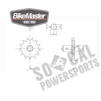 BikeMaster - BikeMaster Front Sprocket - 13T - 965453 - Image 2