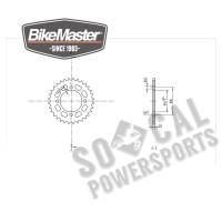 BikeMaster - BikeMaster Steel Rear Sprocket - 32T - 965023 - Image 2