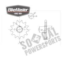 BikeMaster - BikeMaster Front Sprocket - 13T - 965668 - Image 2