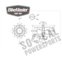 BikeMaster - BikeMaster Front Sprocket - 12T - 140 823 12 - Image 2