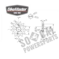 BikeMaster - BikeMaster Front Sprocket - 13T - 141 401 13 - Image 2