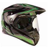 Zoan - Zoan Synchrony Duo-Sport Tourer Graphics Snow Helmet with Electric Shield - XF-50-10331306 - Green - 2XL - Image 1