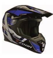 Zoan - Zoan Synchrony MX Race Equipe Graphics Helmet - 721-113 - Blue - X-Small - Image 1