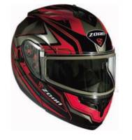 Zoan - Zoan Optimus Eclipse Graphics Snow Helmet with Double Lens Shield - 238-306 - Red - Large - Image 1