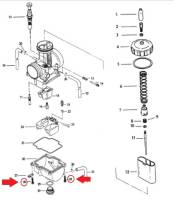 Mikuni - Mikuni Float Bowl Screw for PJ34-38MM Carburetors - 018.122 - Image 2