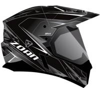 Zoan - Zoan Synchrony Duo-Sport Hawk Graphics Snow Helmet with Electric Shield - 521-543SN/E - Silver - X-Small - Image 1