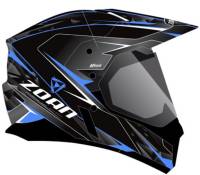 Zoan - Zoan Synchrony Duo-Sport Hawk Graphics Snow Helmet with Electric Shield - 521-515SN/E - Blue - Medium - Image 1