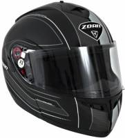 Zoan - Zoan Optimus Raceline Graphics Snow Helmet with Electric Shield - 138-188SN/E - Matte Black/Silver - 2XL - Image 1