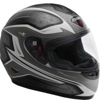 Zoan - Zoan Thunder Electra Graphics Snow Helmet with Double Lens Shield - 223-126SN - Silver - Large - Image 1