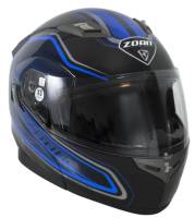 Zoan - Zoan Flux 4.1 Commander Graphics Snow Helmet with Electric Shield - 137-113SN/E - Blue - X-Small - Image 1