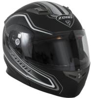 Zoan - Zoan Flux 4.1 Commander Graphics Snow Helmet with Double Lens Shield - 137-194SN - Matte White - Small - Image 1