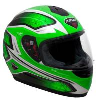 Zoan - Zoan Thunder Electra Graphics Snow Youth Helmet with Electric Shield - 223-152SN/E - Green - Large - Image 1