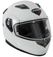 Zoan - Zoan Flux 4.1 Solid Snow Helmet with Electric Shield - 037-006SN/E - White - Large - Image 1