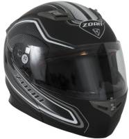 Zoan - Zoan Flux 4.1 Commander Graphics Snow Helmet with Electric Shield - 137-195SN/E - Matte White - Medium - Image 1