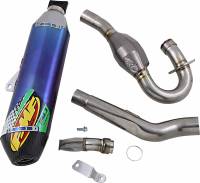 FMF Racing - FMF Racing Factory 4.1 RCT Full System with MegaBomb Header - Blue Anodized Titanium Muffler - Carbon End Cap - 042373 - Image 2