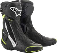 Alpinestars - Alpinestars SMX Plus Vented Boots - 2221119-125-45 - Black/White/Yellow - 10.5 - Image 1