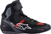 Alpinestars - Alpinestars Faster-3 Rideknit Riding Shoes - 2510319116510 - Black/Gray/Bright Red - 10 - Image 6