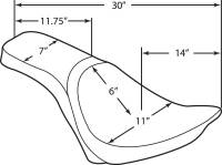 Drag Specialties - Drag Specialties Predator 2-Up Seat - Smooth - 0802-0624 - Image 3