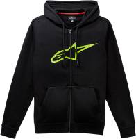 Alpinestars - Alpinestars Ageless II Zip Hoodie - 1038530521060L - Black/Green - Large - Image 1