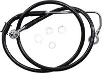 Drag Specialties - Drag Specialties Extended Stainless Steel Front Brake Line Kit - Black Vinyl Coated - 41 3/4in. - 1741-5762 - Image 2