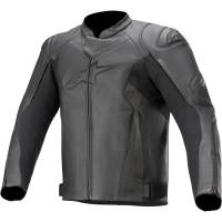 Alpinestars - Alpinestars Faster V2 Leather Jacket - 3103521-1100-58 - Black - 58 - Image 1