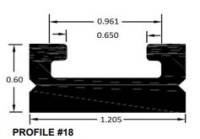 SPI - SPI Slide Profile 18 - Black - 52-1/4in. - 616-56-80 - Image 1