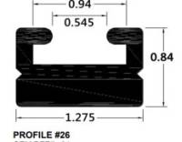 SPI - SPI Slide Profile 26 - Black - 56in. - 226-56-80 - Image 2